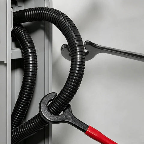 Rig Ready 14 Inch Cable Bender Hand Operated Wire Bending Tool forged steel handles copper conduit with ease.
