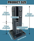 Dimensions of Top Shelf 8 Pc Square Glass Rail Clamps For 8 To 12 Mm Panels 304 Stainless Steel Rust Proof, 21cm height.