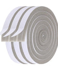 Kick Out Drafts With Premium Heavy Duty Foam Weather Stripping Tape Adhesive Door And Window Seal Half Inch Thick PU Compression Sponge Roll in gray foam rolls.