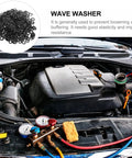 Spring Wave Washer Kit for Screws and Bolts Compression Style Steel Washers Assortment for Plumbing DIY Projects Durable Flexible Thrust Load Support and Easy Install black wave washers for car engine repair