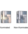 Illuminated and non-illuminated Tiffany Style Stained Glass Wall Sconces Modern Look for Bedroom Bathroom Living Room
