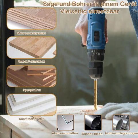 Pro Grade Titanium Coated HSS Twist Drill Bits Set 3 To 13mm 10 Pack Serrated Grooving Side Cutting Drill Bits For Wood Plastic Aluminum Thin Metal DIY Ready Fast Startup Low Friction High Speed Drilling Tools, drill on wood and metal