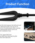 Pneumatic Ball Joint Separator Fork Set 17mm And 24mm For Air Hammer Auto Shop Pickle Forks With 15/16 And 11/16 Inch Sizes Heavy Duty Vehicle Tie Rod And Ball Joint Tool For Stubborn Joints And DIY Shop Projects At Home, black fork tool