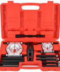 Badass Heavy Duty 12 Piece Bearing Separator And Puller Set With 5 Ton Capacity Designed For Removing Gears Pulleys Bearings From Cars Trucks ATVs Easily With Robust Grippers For Quick Fixes In Home Garage Or Professional Shop Boss in red case