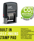 Six Digit Self Inking Numbering Stamp With Crisp Black Ink Marks And Zero Mess Build For Fast Office Workflows That Really Nails The Job Every Single Time, showing adjustable dials and stamp pad.