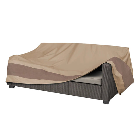 All Weather 79 Inch Patio Sofa Cover With Sealed Seams And Adjustable Straps Waterproof Outdoor Furniture Protector for 77W X 35D X 35H covering a sofa