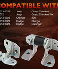 Driver Side Left Front Door Hinges Upper Lower Set For Jeep Grand Cherokee Dodge Charger Durango Chrysler 300 with mounting brackets