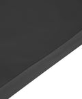 Edge detail of All Weather Outdoor Coffee Table Cover For Backyard Waterproof Patio Table Cover Heavy Duty Black Shield Protects From Sun Rain Snow Dirt Fits Most Standard Coffee Tables Keeps Your Furniture Looking New