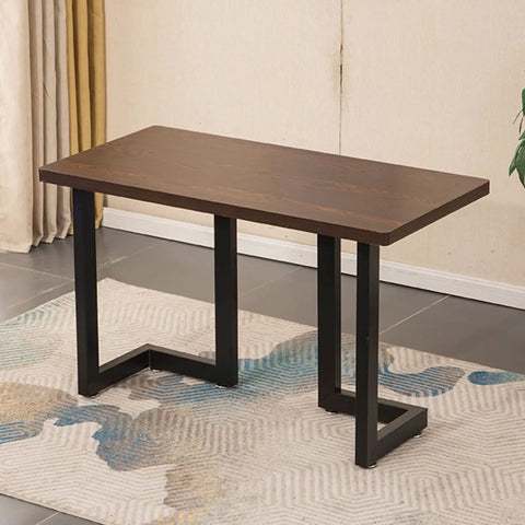 Dead Solid Heavy Duty Industrial Metal Table Legs Two Pack White Steel Tube Base For DIY Coffee Dining Desk Replacement With Mounting Hardware Built Tough Super Easy No Hassle Install, modern table design with black metal legs.