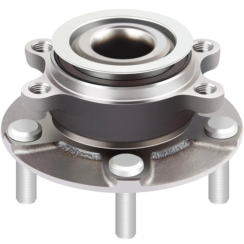 Close-up of Two Front Wheel Bearing And Hub Assembly With ABS For Nissan Rogue 2008 2013 Rogue Select 2014 2015 And Sentra 2007 2012 Ready To Roll Front Hub Kit Fits Front Positions 513298.