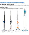 Replacement Steam Mop Pads For Versatile Steam Mops Ultra Absorbent And Reusable Anti Scratch And Non Depilation Fits 1940 Series And 2075 Models Durable Cleaning Pads For Quick Sparkling Floors With No Fuss Maintenance illustrating Bissell mop models 1940, 1806, 1544, and 2075