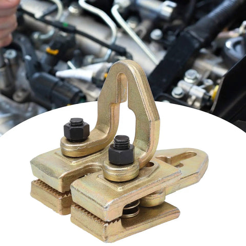 Pro Grade Auto Body Repair Clamp Kit Puller For Sheet Metal Right Angle Universal Collision Panel Beating Tool For Precision Dent Pulling And Frame Straightening Heavy Duty Steel, gold steel clamp on sheet metal