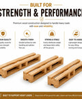 Heavy Duty Industrial Wooden Pallet Built From Solid Wood For Workhorse Grade Warehouse Shipping And Storage Reusable Stackable