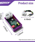 6 Pin DC CDI Ignition Module For GY6 Engines Dual Compatibility With 139QMB 157QMJ Scooters Kymco SYM Lance TaoTao Wolf Go Kart ATV DIP Switch Adjustable Spark, dimensions labeled.