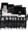Straight Drop In Plug And Play Heavy Duty Battery Distribution Fuse Box Direct Mount For Chevy Silverado And Gmc Sierra 1500 2500Hd 3500Hd 2019 2025 close-up view showing connectors and fuse slots.