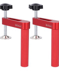 2 Piece 20mm Aluminum Bench Dog Clamps Heavy Duty Pro Grade Hold Down For Woodworking Fast Lock 600 Lb Clamping Power With Silicone Pads
