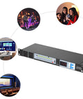 Heavy Duty Audio Power Conditioner With Ten Outlets And Usb Charging Ports, rack-mounted device for home studio use.