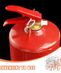 Secure Your Fire Safety Game With 30 Pack High Grade Lock Pin Replacement Seals, close-up of fire extinguisher top with safety pin.