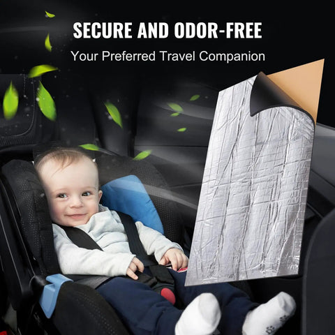 200 Mil Thick Soundproofing Mat Roll for Cars Trucks and Vans 36 Square Foot Heavy Duty for infant car seat protection.