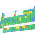 Periodic Table Poster For Classroom Laminated Wall Chart 21x40x60cm Water Resistant Study Guide