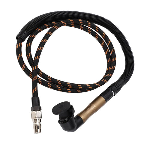 Badass Pneumatic Pencil Die Grinder 23500 RPM Tungsten Alloy Gear Air Tool flexible hose with fitting for detailed grinding tasks