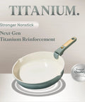 Titanium Nonstick 20 Piece Cookware Set With Detachable Handles Workhorse Built To Last induction-safe frying pan feature