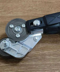 Pro Grade Electric Drill Plate Cutter For Metal Sheets With Adapter Included, precise cutting tool on wood surface