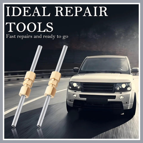 3/16 Inch Brake Line Fitting Kit With Bubble Flare And Double Flare Ends, Includes Four Brass Union Connectors, Universal Car Brake Line Repair Kit For Quick, DIY Vehicle Brake Line Fix on steel brake lines