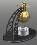 Hands On Steam Engine Model Kit For History Buffs And Science Geeks A Metal Hero Engine Ball Model Build Kit Great Gift For Collectors And Hobbyists Kit Version, gold metal engine on black base