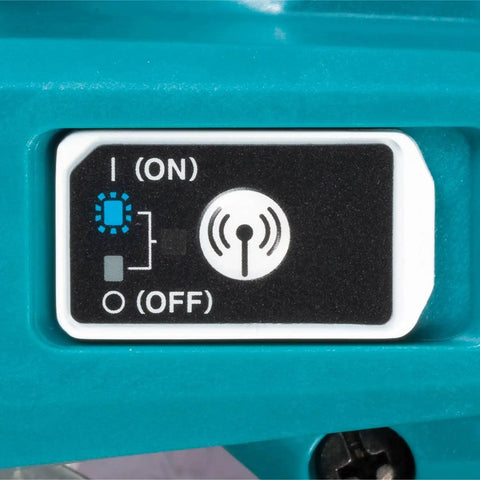 Close-up of control panel on 18V Cordless Wet and Dry Masonry Saw With Beefed-Up Brushless Motor, AWS Capable, 5-Inch Cutting