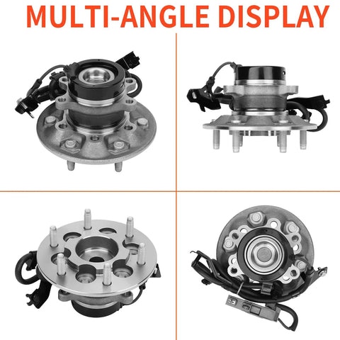 Multi-angle display of Front Passenger Side Wheel Hub And Bearing Assembly 2WD Only For Chevrolet Colorado 2004 To 2008, GMC Canyon 2006 To 2008