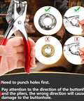 Grommet Tool Kit 1003 Pieces With 1000 Eyelets And Washers One Quarter Inch Inside 6mm Grommets Pliers Set in use for fabric