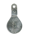 Beefy Swivel Eye Cable Block With Two And A Half Inch Sheave, Zinc Plated Finish, 550 Pound Capacity, Front View
