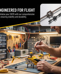 Ultimate Spare Parts Kit for S107 and S107G RC Helicopters in Yellow ABS Plastic and Alloy, technician repairing helicopter