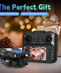 4K Drone With Built-In Screen Controller Brushless Motors Optical Flow Positioning Headless Mode, gift background