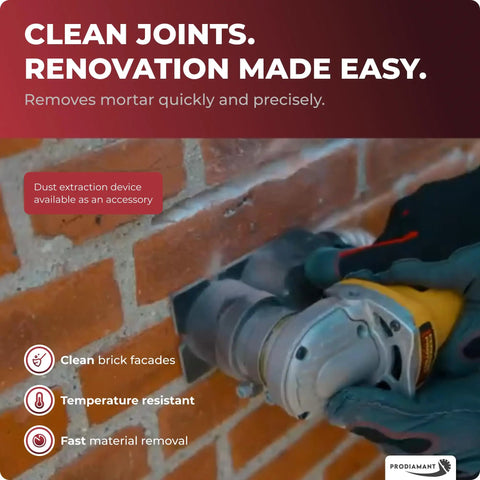 Fast Mortar Joint Cleaning Cutter With 3 Tungsten Carbide Edges for brick and masonry deep 26 millimeters working length
