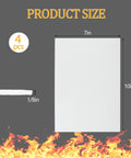 Ceramic fiber high-temp gasket sheet, white, 7x10x1/8 in, 4 pcs