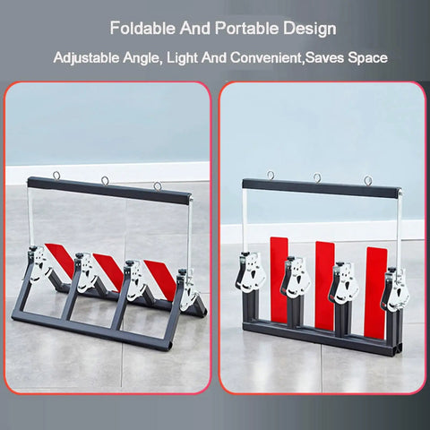 Pro Grade Industrial Wire Spool Rack And Cable Dispenser For Electrical And Retail Use Style 3 folded and upright dual view