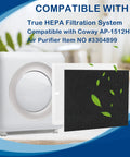 True HEPA Filter Replacement For Coway AP-1512HH Mighty Air Purifier, Captures 99.97% Of Dust Pollen Pet Dander At 0.3 Microns