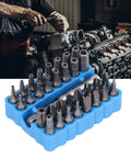 Top Pick For 33 Piece Security Screwdriver Bit Set With 1/4 Inch Hex Shank Featuring Torx Tr, Tri Wing, And Spanner Bits Made From Durable S2 Steel For All Your Gadget Repair Jobs. 33-piece S2 steel security bit set in blue holder