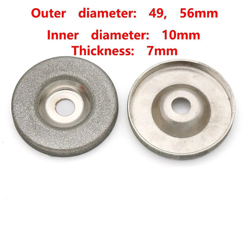Diamond Grinding Cup Wheel And Angle Cutting Disc For Rotary Tools 49mm And 56mm Pro Grade Heavy Duty grit 180 to 1600, 7mm thick