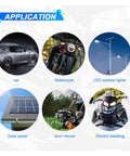 Heavy Duty 3 2FT Alligator To Sae Battery Charging Cable With Thick Insulated Clamps for car, motorcycle, LED lights, solar panels, lawn mowers, electric sledding.