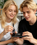People using Scratch Remover For Glass Built For Phones, Watches, Mirrors, Windshields And Household Glassware, Quick Fix Liquid on phone