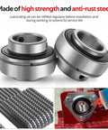 Rear Live Axle Bearing Kit 1 Inch Universal Fit For Go Karts Mini Bikes Trikes And Off Road ATVs with steel bearings and installation image