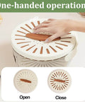 Hand opening Two Pack Multifunctional Fruit Washing Bowl With Strainer 2 In 1 Drain Basket And Fruit Strainer Container With Lid.