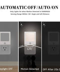 3 Pack No Fuss Motion Sensor Dimmable LED Night Lights Plug In Night Light With Auto Dusk To Dawn Sensor demonstration