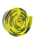 Heavy Duty Self Adhesive Corner Guards High Visibility Yellow Black Edge Bumpers in a rolled shape, thick NBR foam material.