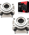 Front Wheel Hub Bearing Assembly Pair For 2007-2012 Nissan Sentra 4 Lug 513297 Direct Fit OE Replacement with packaging