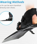 Super Comfy Lightweight Fishing Float Tube Fins With Tough Abrasion Resistant Adjustable Buckle Swim Flippers on foot