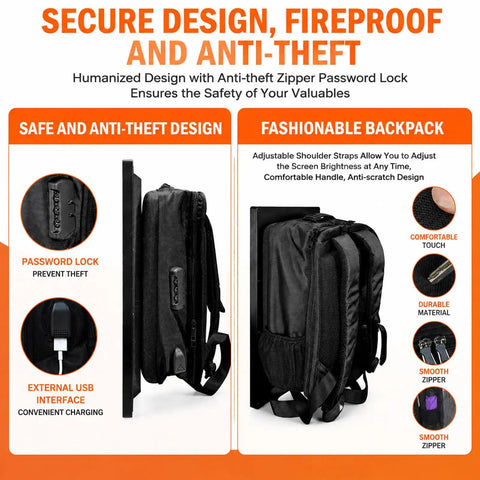 Flex Your Brand On This Head Turning Outdoor Mobile Digital Walking Billboard Backpack with secure design and anti-theft features.